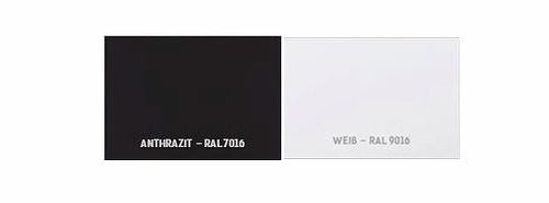 Aluminium HAUSTÜR Nick weiß / anthrazitgrau Nebeneingangstür Kellertür