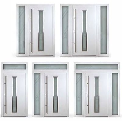 Aluminium Haustür weiß anthrazitgrau Modell Thore verschied. Maße | eBay